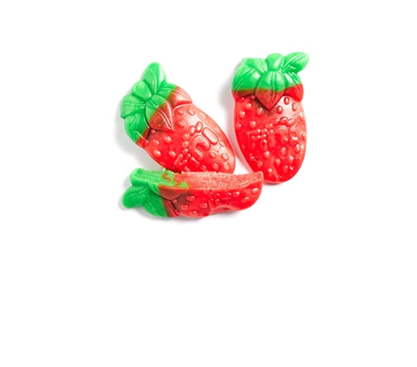 Gumové bonbóny - Velké jahody